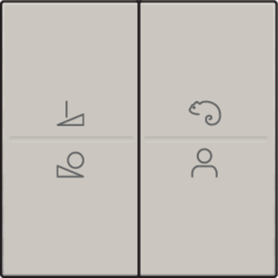 Niko 102-90002: Afwerkingsset voor een draadloze schakelaar of een drukknop met 4 bedieningsknoppen en ledsturing, light grey - Image 2