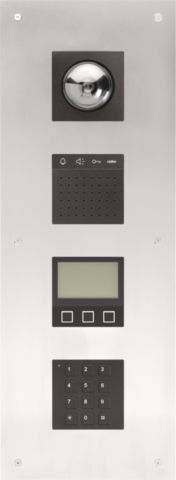 Modulaire videobuitenpost voor inbouw met 4 modules: domecam