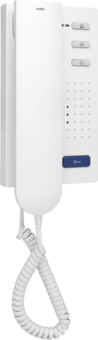 Niko 10-505: Compacte deurtelefoon voor opbouw, wit