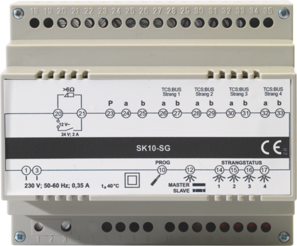 Niko 10-803: Buskoppeling voor hoofdbuitenpost met 4 deelinstallaties