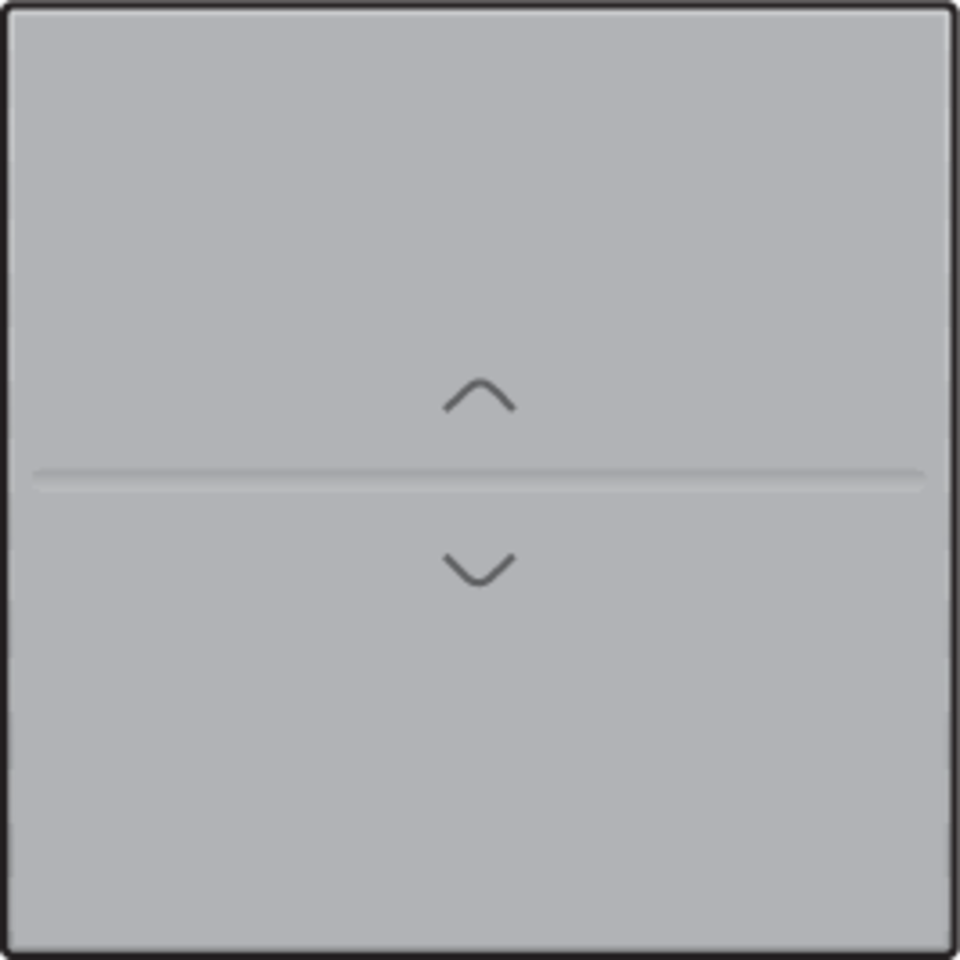 Niko 121-00004: Enkelvoudige toets met pijltjes 'op' en 'neer' voor draadloze schakelaar of drukknop met 2 bedieningsknoppen, sterling coated - Image 2