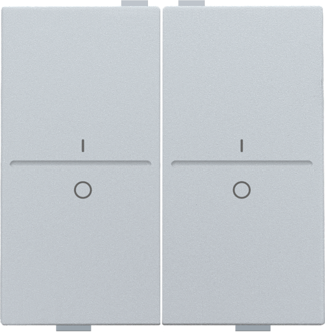 Tweevoudige toets met opdruk I en 0 voor draadloze schakelaa