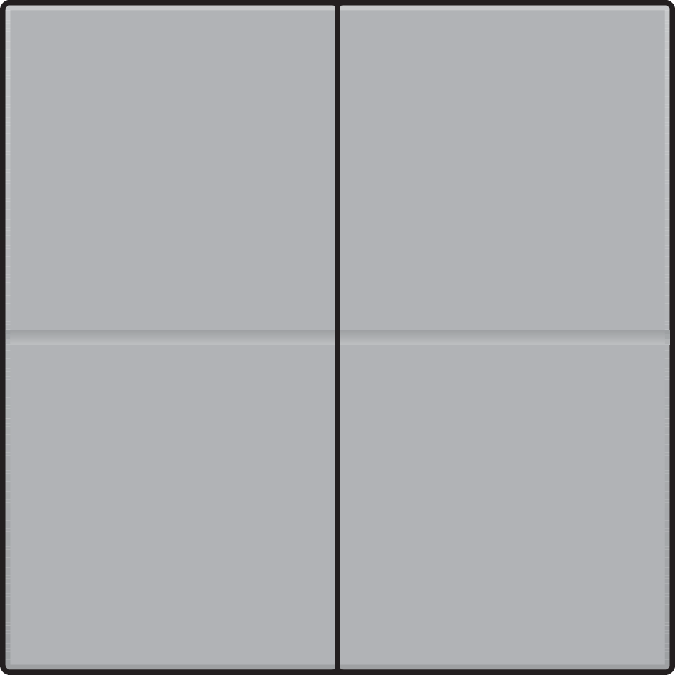 Niko 121-00060: Tweevoudige toets, voor draadloze dimschakelaar (Hue®, Bluetooth®, EnOcean®, KNX®), sterling coated - Image 2