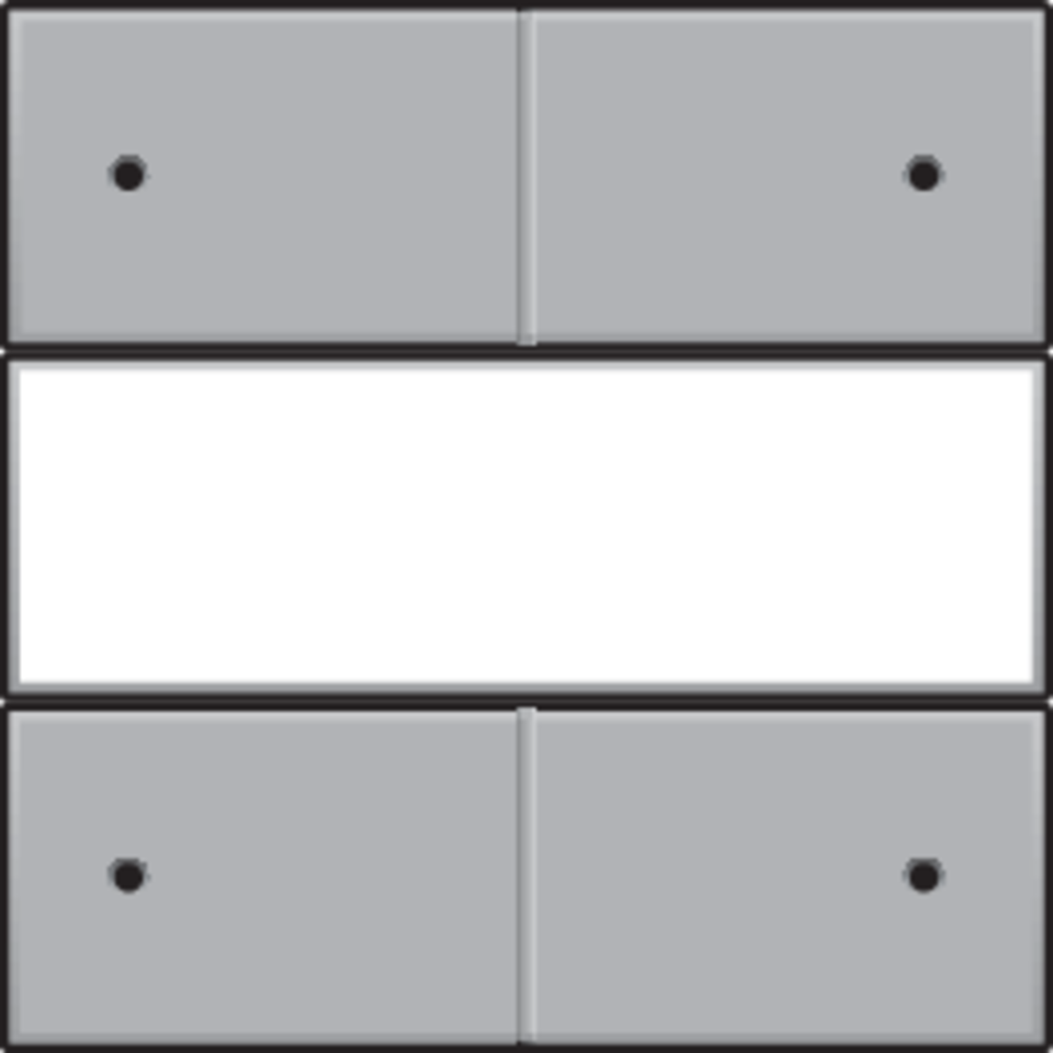 Niko 121-40350: Afwerkingsset voor 4-voudige potentiaalvrije drukknop 24 V met led en tekstveld, sterling coated - Image 2