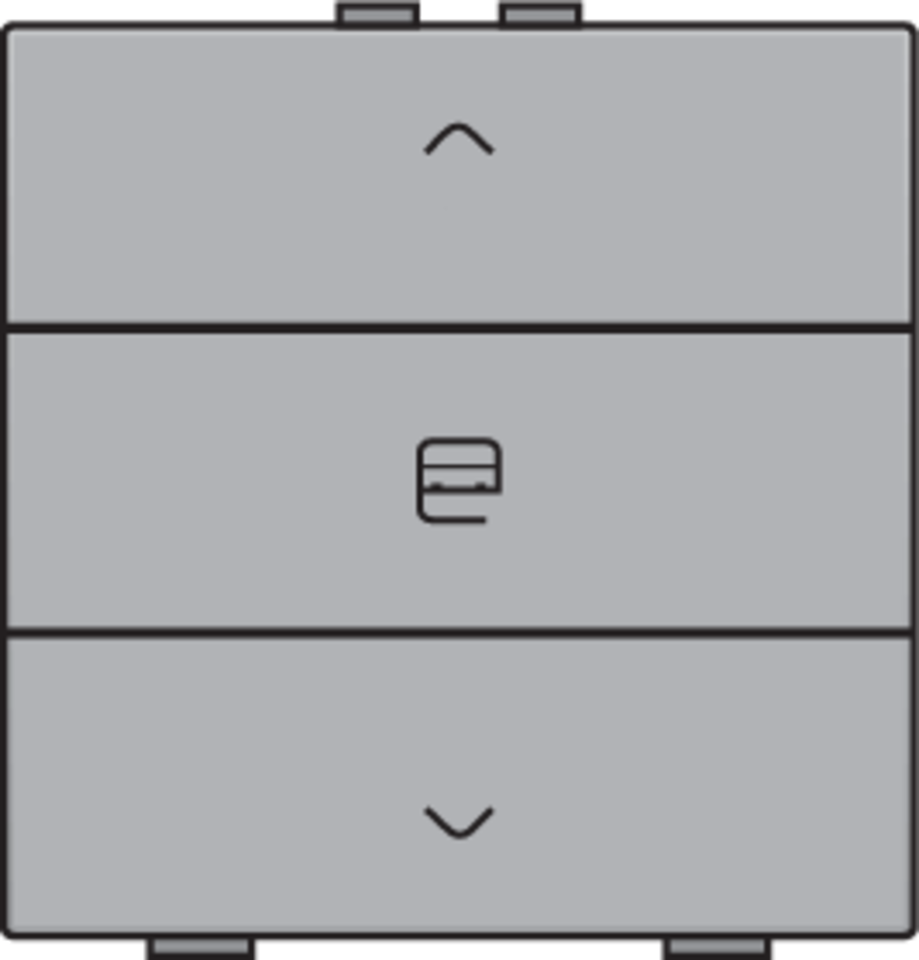 Niko 121-51033: Enkelvoudige motorbediening voor Niko Home Control, sterling coated - Image 2