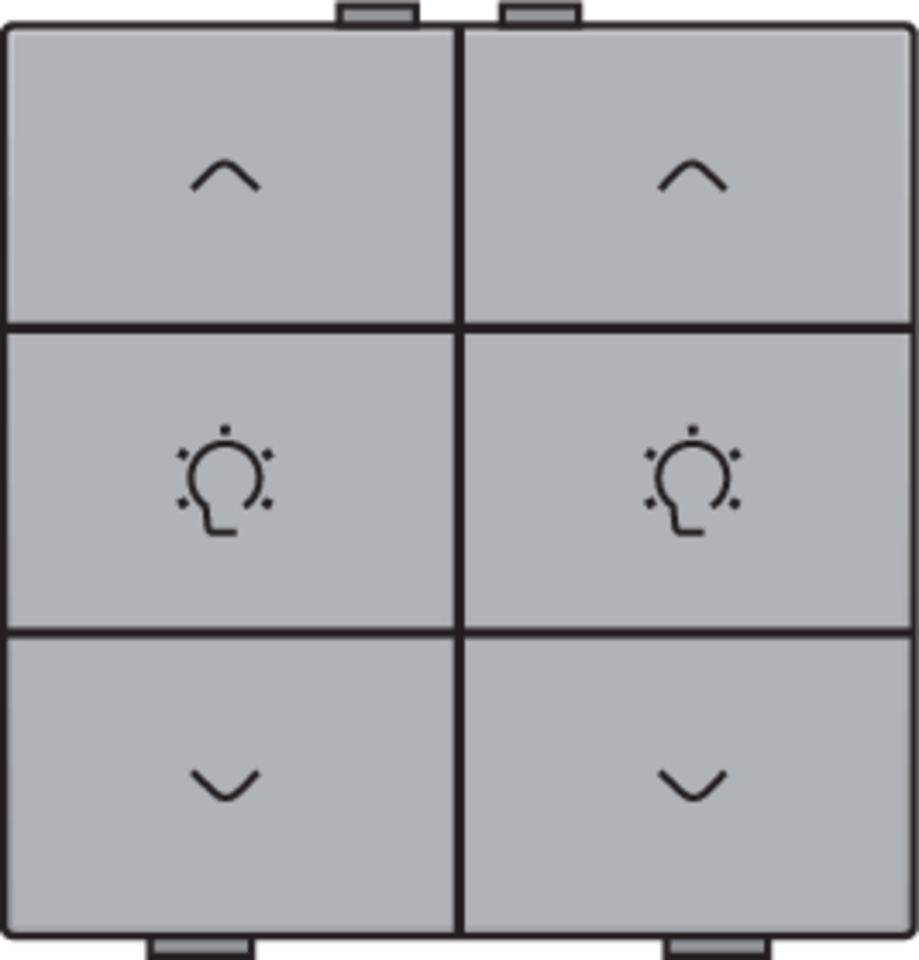 Niko 121-51046: Dubbele dimbediening voor Niko Home Control, sterling coated - Image 2