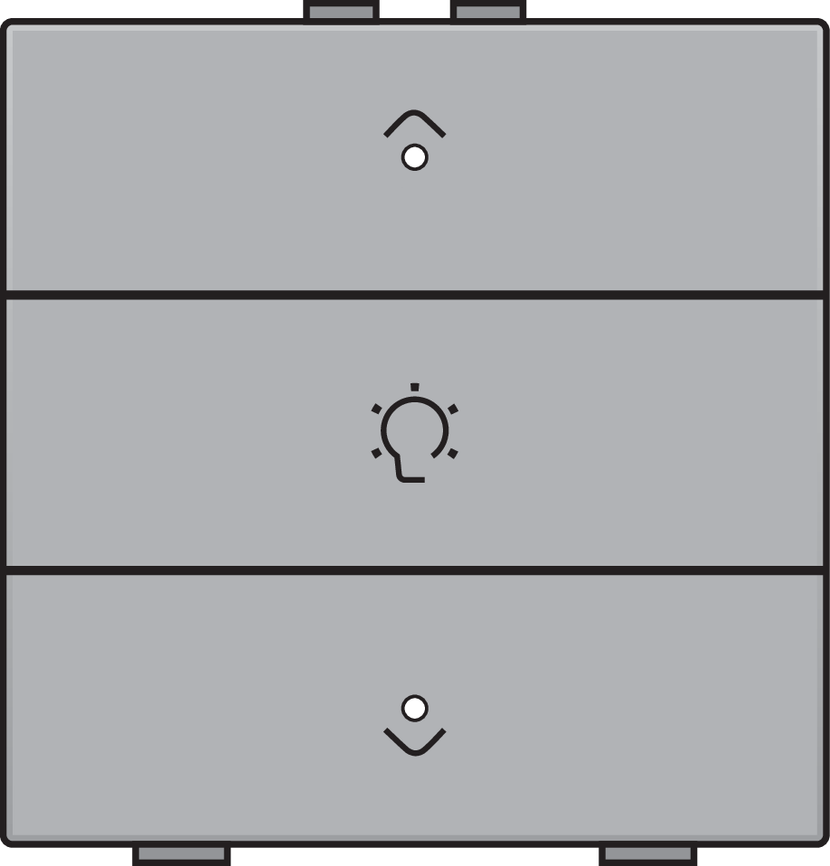 Niko 121-52043: Enkelvoudige dimbediening voor Niko Home Control met leds, sterling coated - Image 2