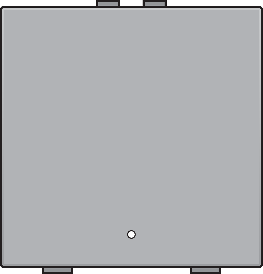 Niko 121-52201: Enkelvoudige drukknop met led en comfortsensoren voor Niko Home Control, sterling coated - Image 2