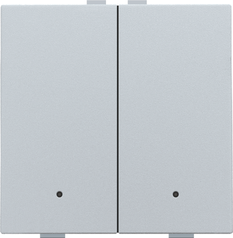 Tweevoudige drukknop met leds en comfortsensoren voor Niko H