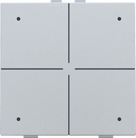 Viervoudige drukknop met leds en comfortsensoren voor Niko H