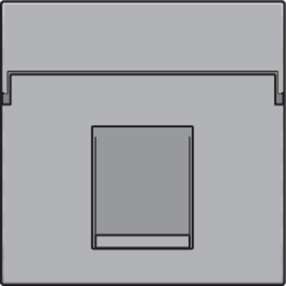 Niko 121-65100: Centraalplaat data 1x RJ, sterling coated - Image 2