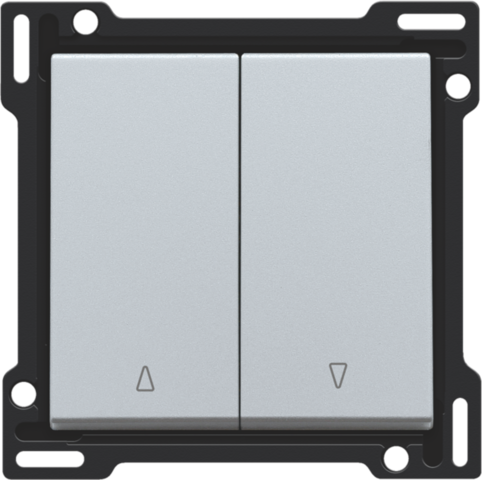 Afwerkingsset voor tweevoudige rolluikdrukknop, sterling coa