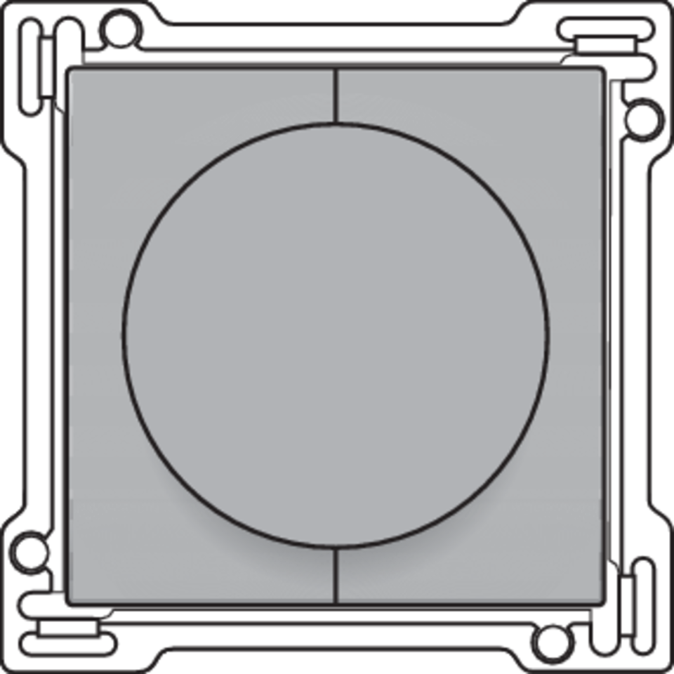 Niko 121-65938: Afwerkingsset 1-0-2 voor draaischakelaar voor motoren, sterling coated - Image 2
