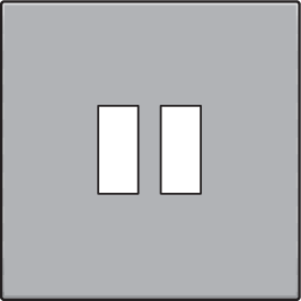 Niko 121-68001: Afwerkingsset voor dubbele USB-A-lader, sterling coated - Image 2