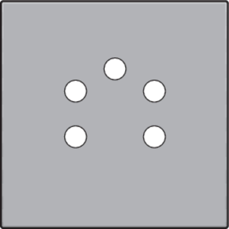 Niko 121-69001: Afwerkingsset voor 5-polige telefooncontactdoos, sterling coated - Image 2