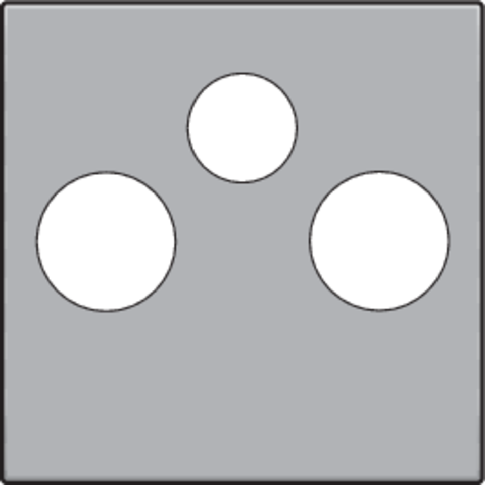 Niko 121-69551: Afwerkingsset voor 2 enkelvoudige coaxaansluitingen voor tv en FM en een satellietaansluiting, sterling coated - Image 2