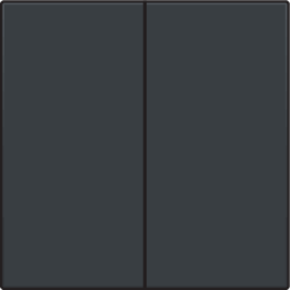 Niko 122-31004: Afwerkingsset voor dubbele elektronische schakelaar of drukknop, anthracite coated - Image 2