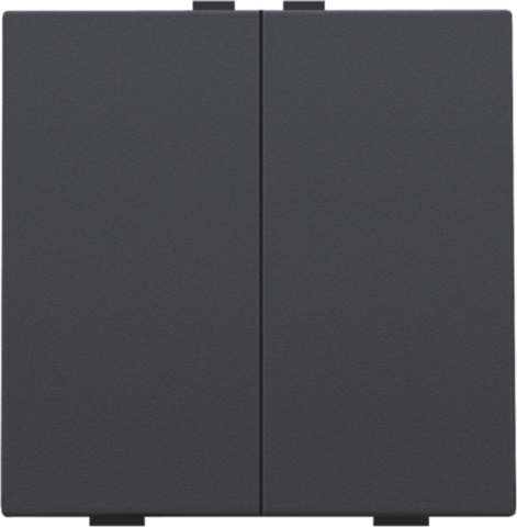 Tweevoudige drukknop voor Niko Home Control, anthracite coat