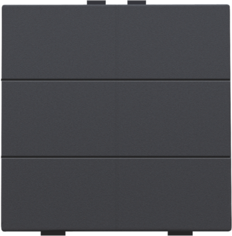 Zesvoudige drukknop voor Niko Home Control, anthracite coate