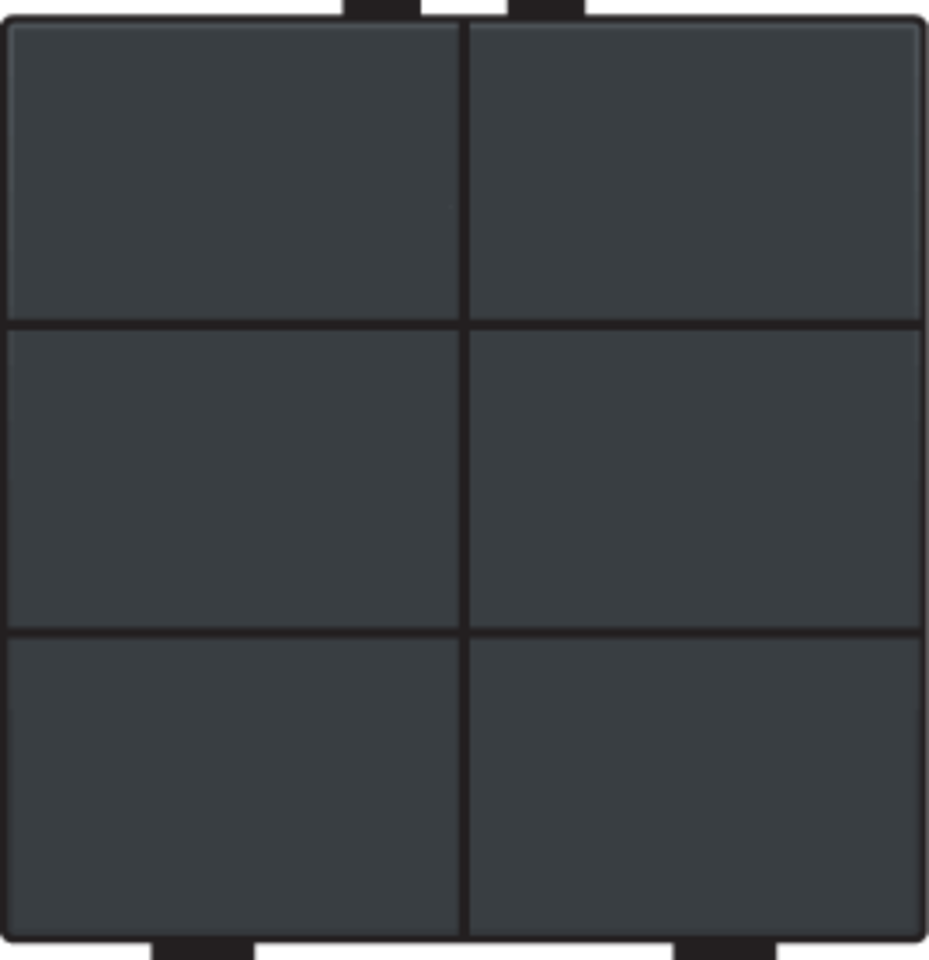 Niko 122-51006: Zesvoudige drukknop voor Niko Home Control, anthracite coated - Image 2