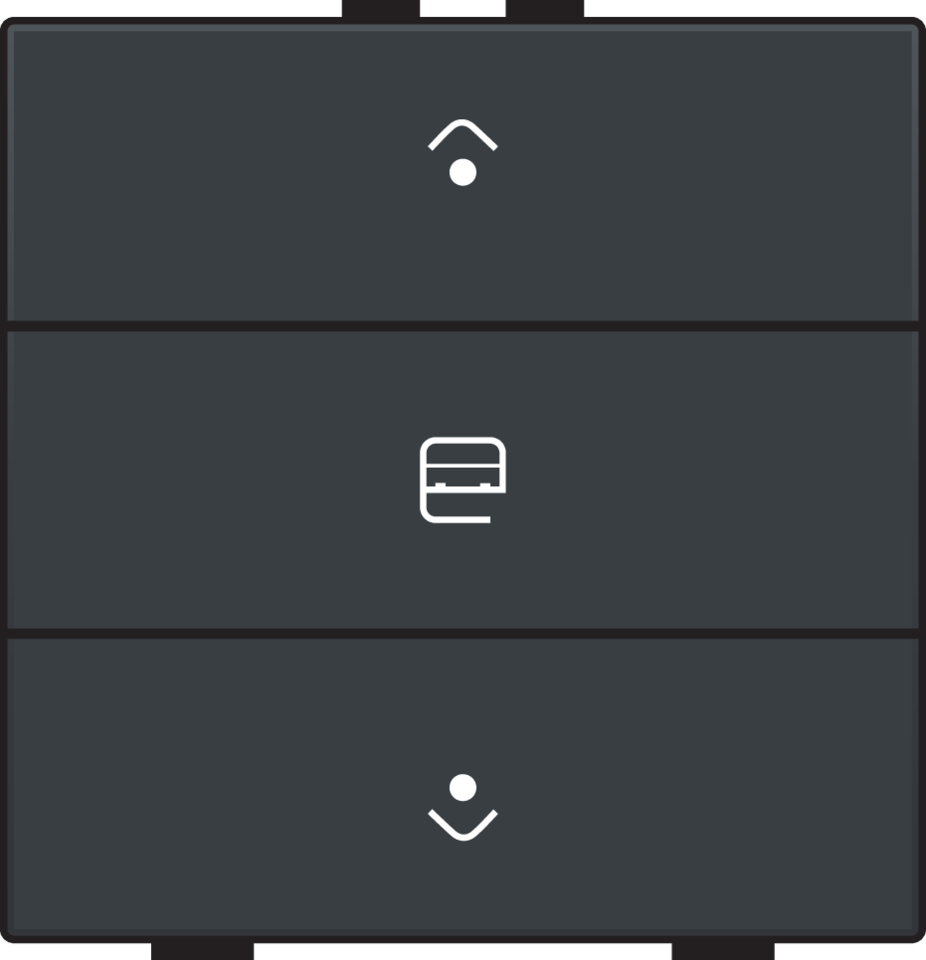 Niko 122-52033: Enkelvoudige motorsturingsbediening met led voor Niko Home Control, anthracite coated - Image 2