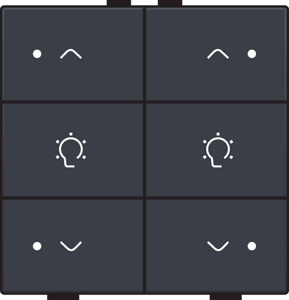 Niko 122-52046: Dubbele dimbediening met led voor Niko Home Control, anthracite coated - Image 2