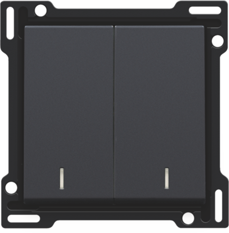 Afwerkingsset met dubbele lens voor serieschakelaar, wissels