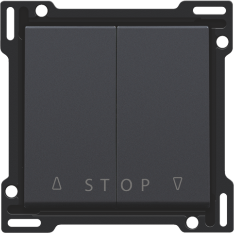 Afwerkingsset voor tweevoudige rolluikdrukknop voor elektron