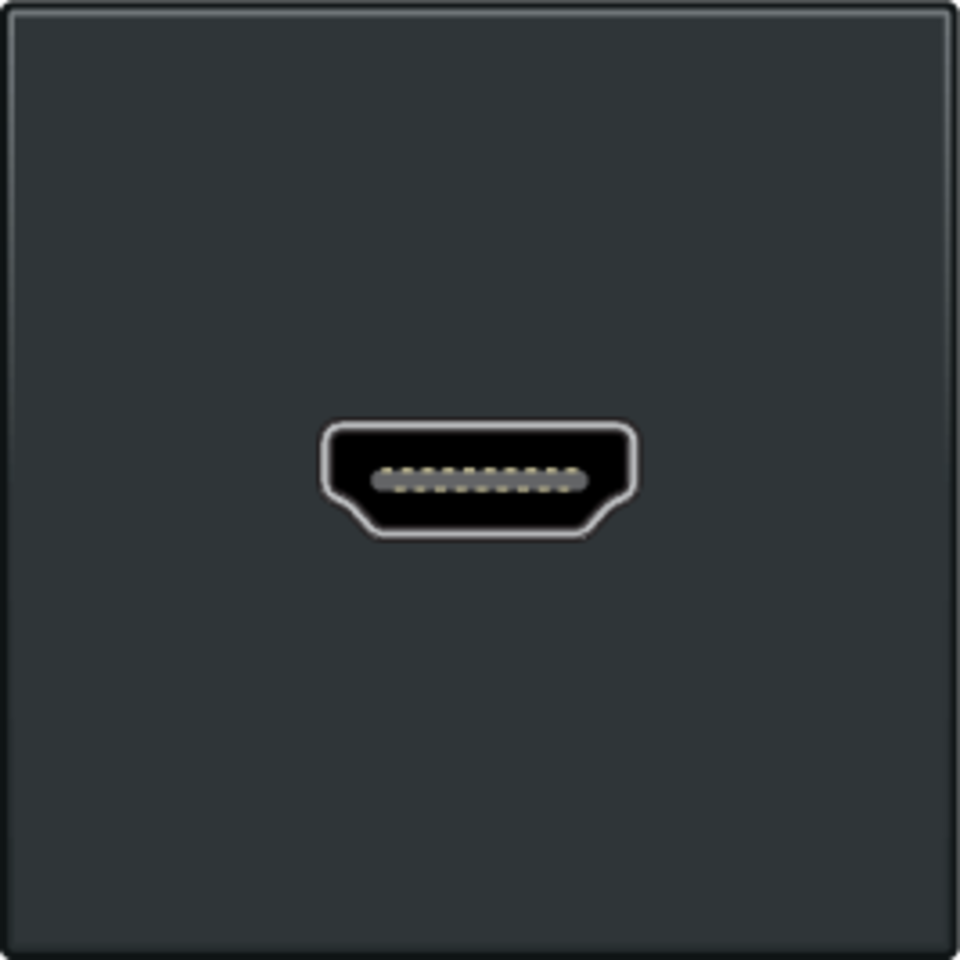 Niko 122-69417: Afwerkingsset met HDMI-naar-HDMI-aansluiting, anthracite coated - Image 2