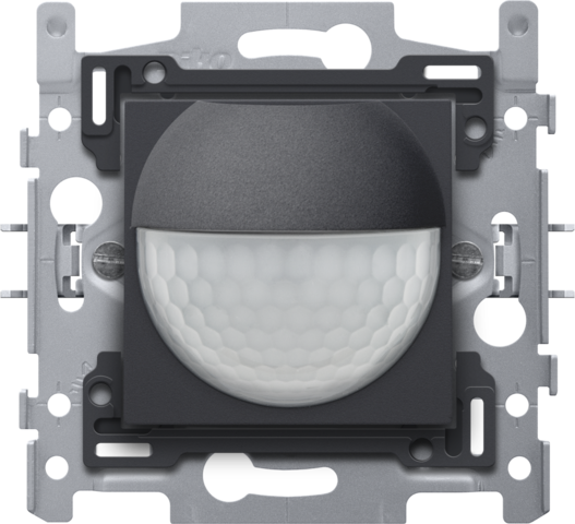 Niko 122-78010: Bewegingsmelder, 230 V, 8 m, 180°, wanddetector, voor inbouwdoos, anthracite coated