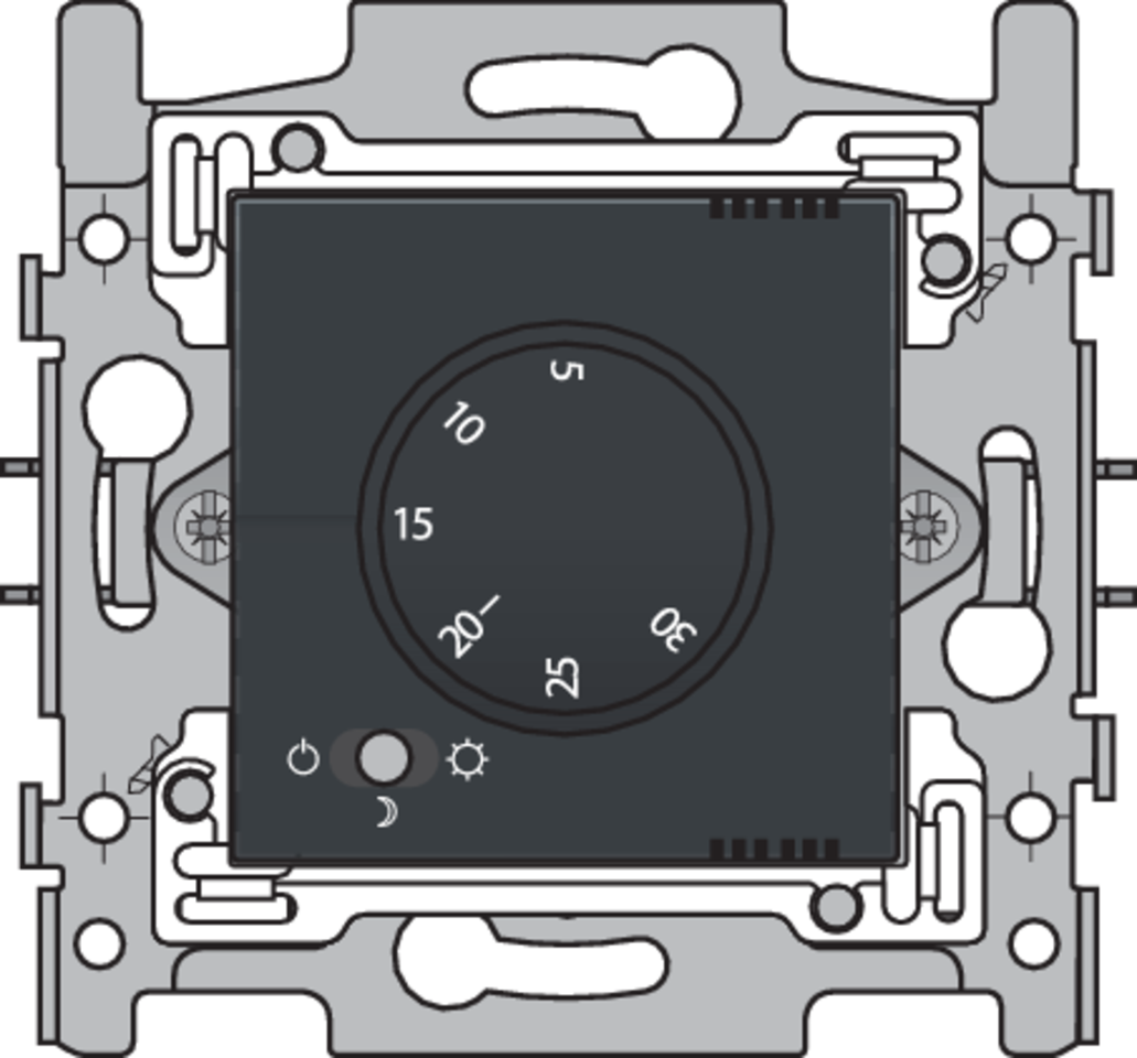 Niko 122-88000: Elektronische thermostaat, anthracite coated - Image 2