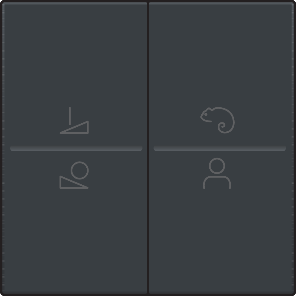 Niko 122-90002: Afwerkingsset voor een draadloze schakelaar of een drukknop met 4 bedieningsknoppen en ledsturing, anthracite coated - Image 2