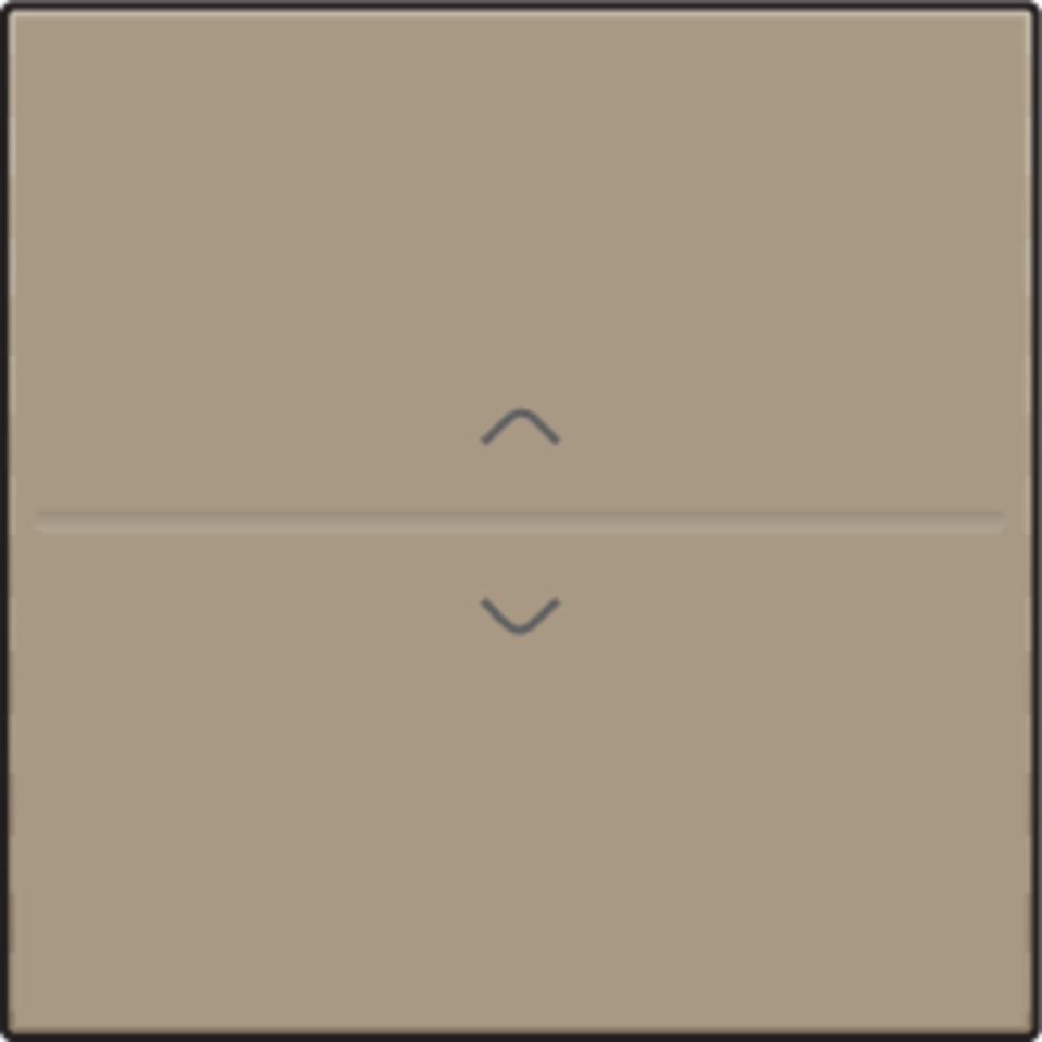 Niko 123-00004: Enkelvoudige toets met pijltjes 'op' en 'neer' voor draadloze schakelaar of drukknop met 2 bedieningsknoppen, bronze coated - Image 2