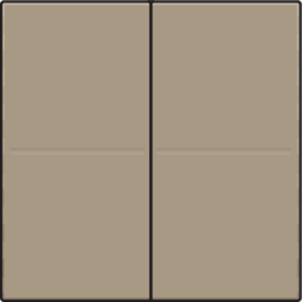 Niko 123-00007: Tweevoudige toets voor draadloze schakelaar of drukknop met 4 bedieningsknoppen, bronze coated - Image 2