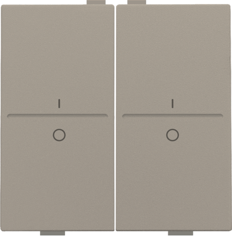 Tweevoudige toets met opdruk I en 0 voor draadloze schakelaa