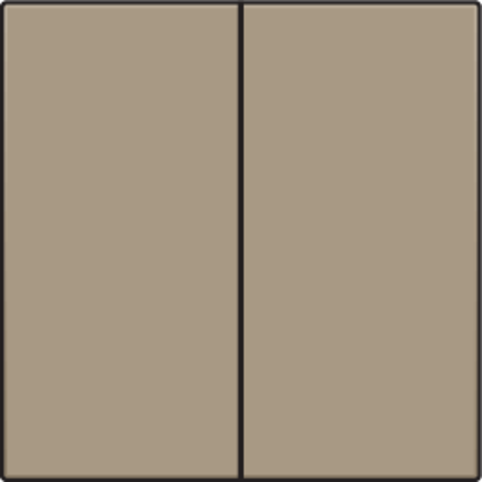 Niko 123-31004: Afwerkingsset voor dubbele elektronische schakelaar of drukknop, bronze coated - Image 2