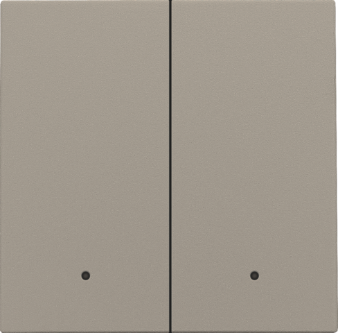 Afwerkingsset met lens voor dubbele elektronische schakelaar