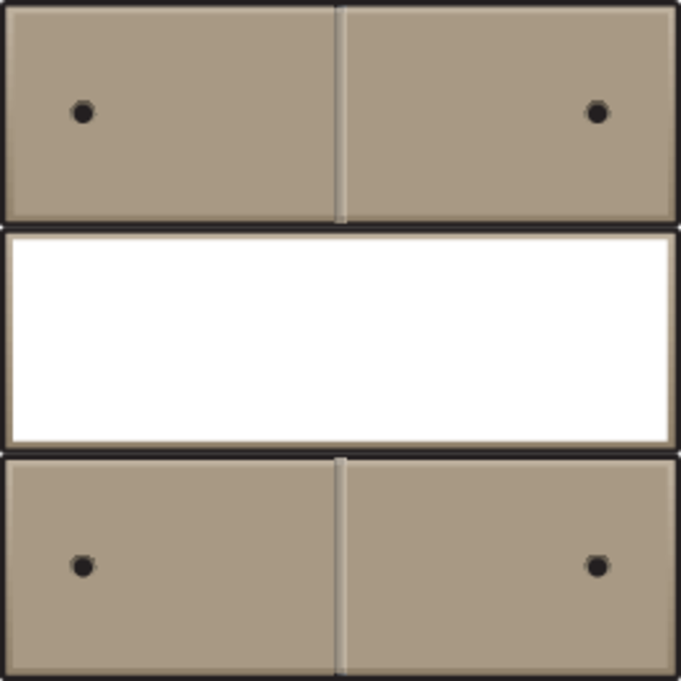 Niko 123-40350: Afwerkingsset voor 4-voudige potentiaalvrije drukknop 24 V met led en tekstveld, bronze coated - Image 2