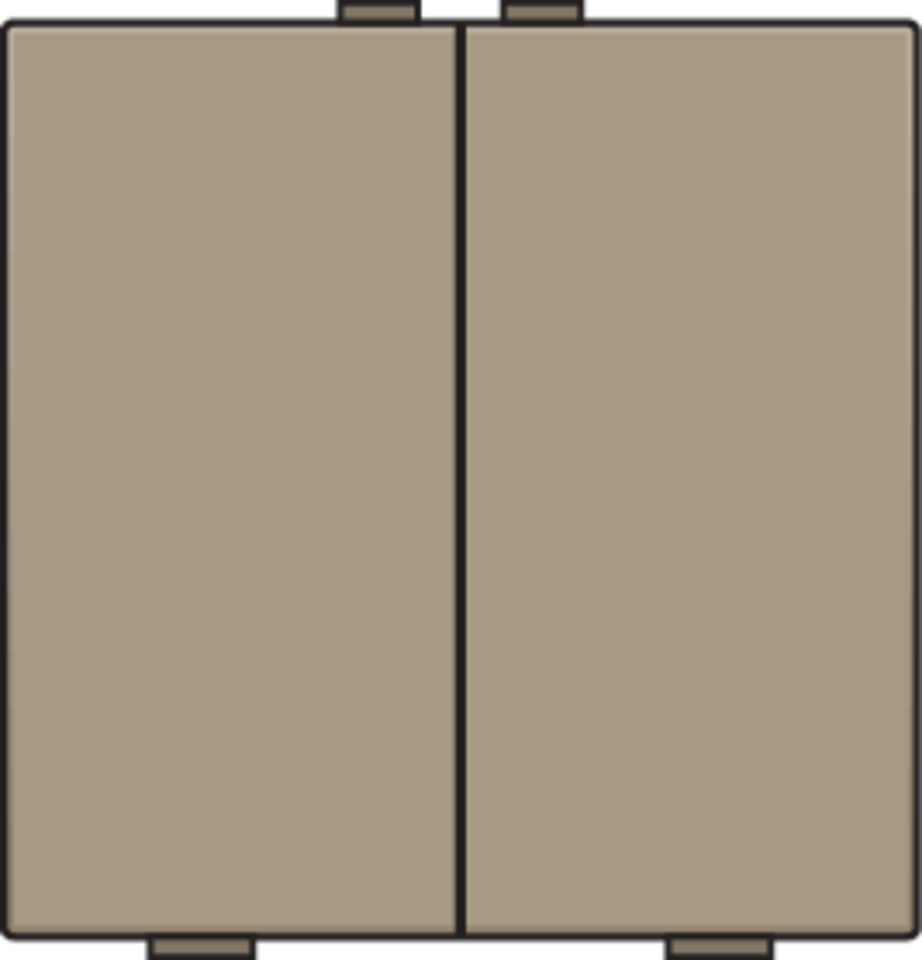 Niko 123-51002: Tweevoudige drukknop voor Niko Home Control, bronze coated - Image 2