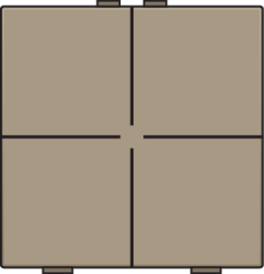 Niko 123-51004: Viervoudige drukknop voor Niko Home Control, bronze coated - Image 2