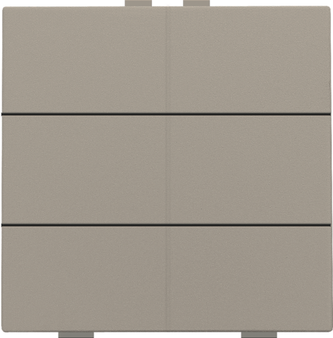 Zesvoudige drukknop voor Niko Home Control, bronze coated