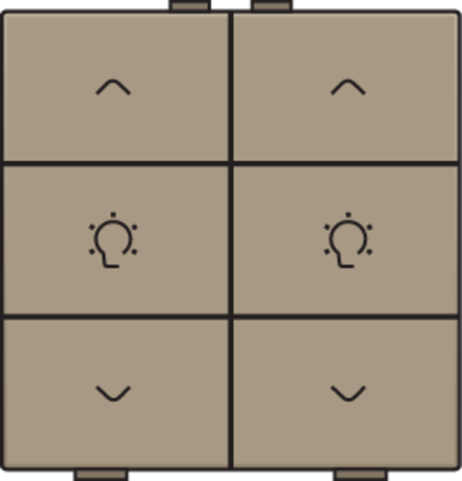 Niko 123-51046: Dubbele dimbediening voor Niko Home Control, bronze coated - Image 2