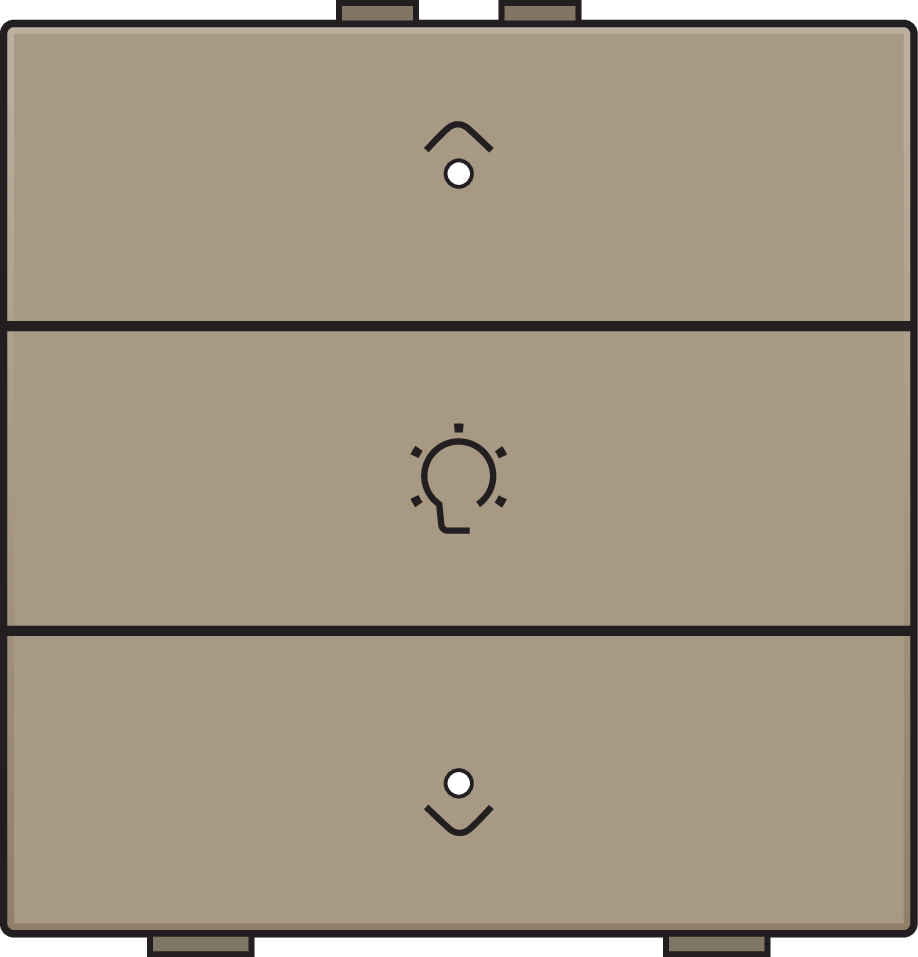 Niko 123-52043: Enkelvoudige dimbediening voor Niko Home Control met leds, bronze coated - Image 2