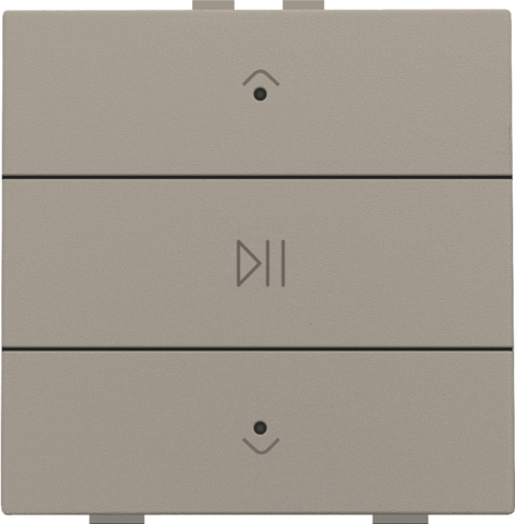 Enkelvoudige audiobediening met leds voor Niko Home Control,