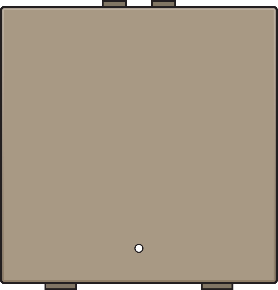 Niko 123-52201: Enkelvoudige drukknop met led en comfortsensoren voor Niko Home Control, bronze coated - Image 2