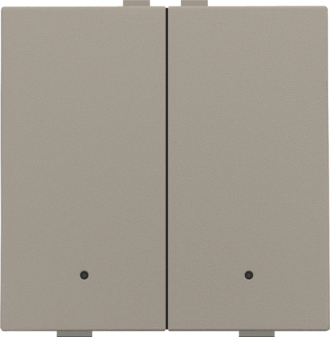 Tweevoudige drukknop met leds en comfortsensoren voor Niko H