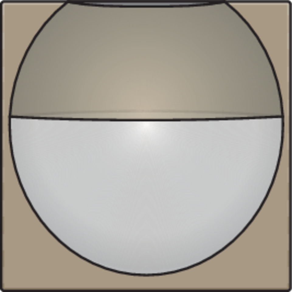 Niko 123-55511: Afwerkingsset voor wandbewegingsmelder voor Niko Home Control, bronze coated - Image 2