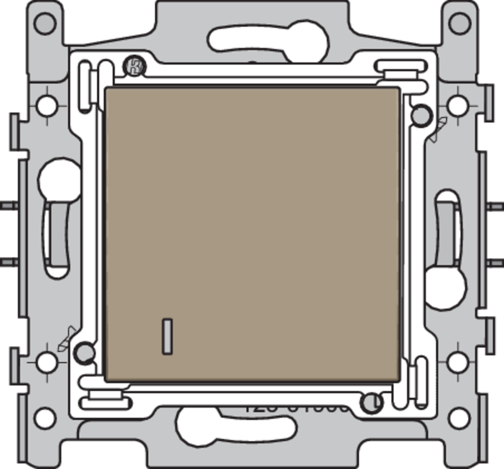 Niko 123-61900: Hotelkaartschakelaar, sokkel, schroefklemmen en afwerkingsset bronze coated - Image 2