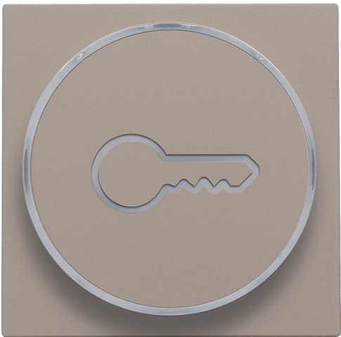 Afwerkingsset met doorschijnende ring met sleutelsymbool voo