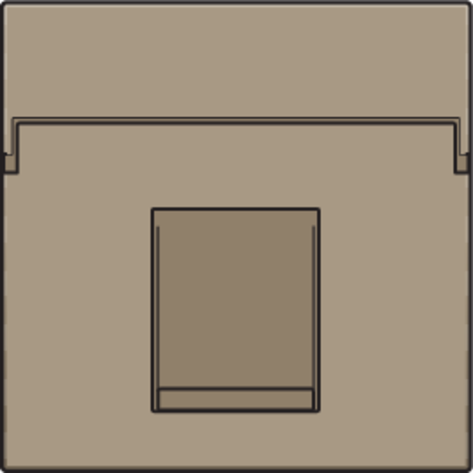 Niko 123-65100: Centraalplaat data 1x RJ, bronze coated - Image 2